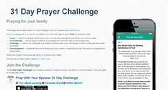 Desktop Screenshot of 31dayprayerchallenge.com