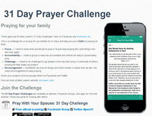 Tablet Screenshot of 31dayprayerchallenge.com